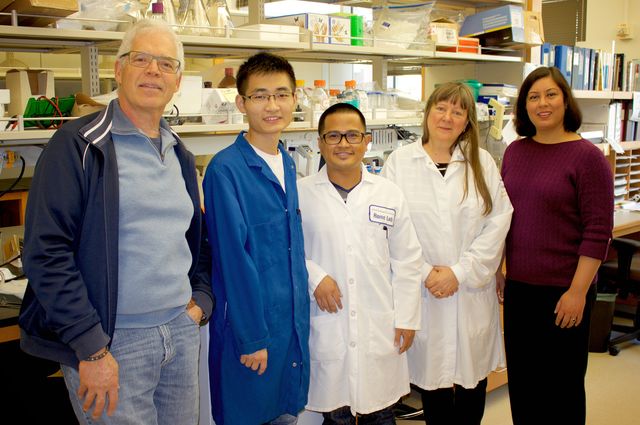 UCLA’s Leonard Rome, Meng Wang, Danny Abad, Valerie Kickhoefer and Shaily Mahendra.