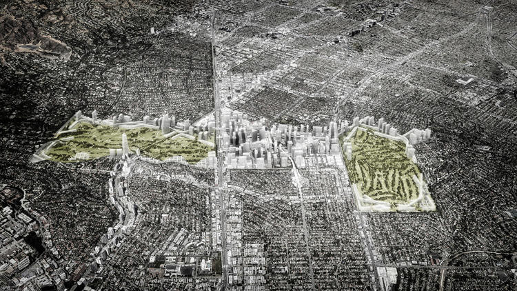 A vision of an augmented Century City, transformed into a second downtown.