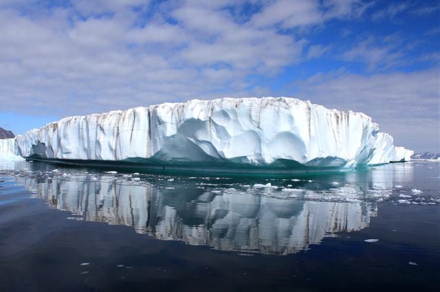 A Greenland ice sheet.
