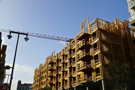 a photo of a building under construction