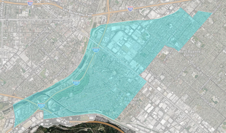 map of Angelenos in disadvantaged communities