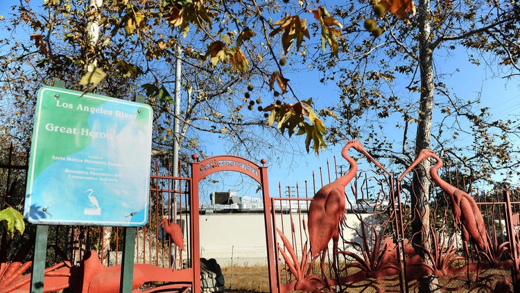 Rattlesnake Park along the Los Angeles River in L.A.’s Elysian Valley neighborhood.