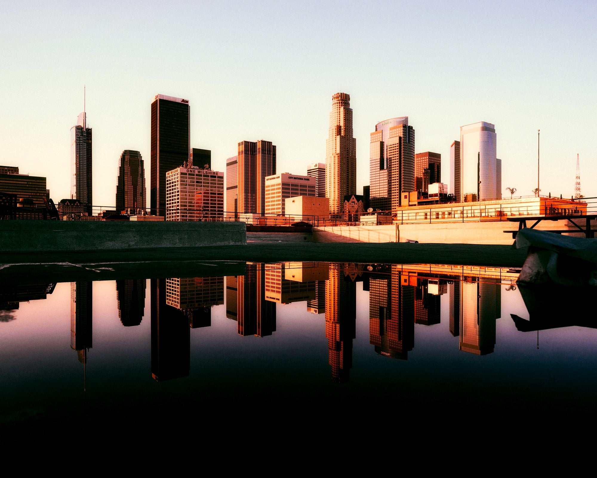 View of buildings in Los Angeles.