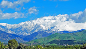 A storm over San Bernardino Mountains