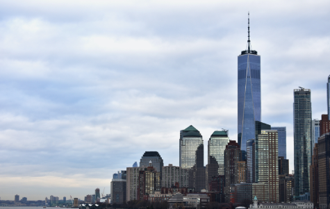 view of tall buildings and sky scrapers