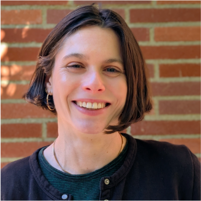 A picture of a woman smiling.