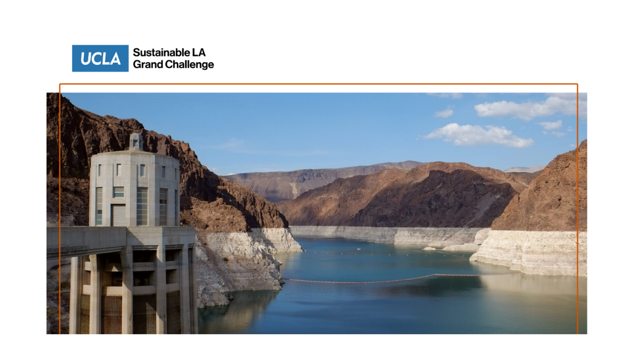 An image of a reservoir of water in Southern California