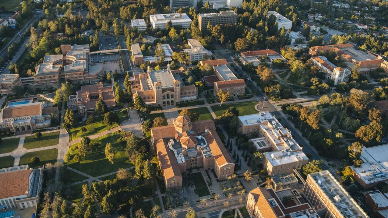 Aerial view of UCLA 