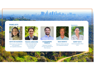 A layout of panelists from the webinar.