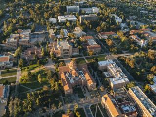 Aerial view of UCLA 
