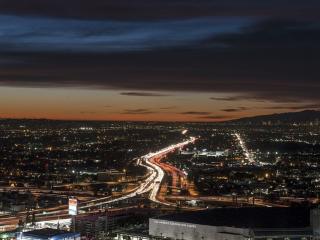 L.A. night horizon
